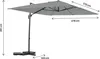 Parasol jardin déporté en aluminium "Sky 4" - 3 x 4 m - Voir les images du produit 3