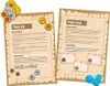 Two pages from a game or activity book, likely an advent calendar, with text and illustrations. Produktbild-Vorschau