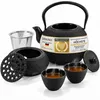 Dimono Gusseisen theeservies set, zwart – 1,3 liter theepot Productafbeelding-voorbeeld 1