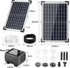 Solarna pompa do oczka wodnego - Pompa fontannowa - 12 W - Podgląd zdjęcia produktu 2
