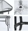 Obdélníkový stůl T25 120x80 sklo kov pro balkon terasu pro Náhled obrázku produktu 4