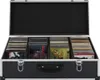vidaXL Coffret CD pour 80 CD Aluminium ABS noir Voir les images du produit 2