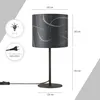 Tischlampe Nachttisch Stoffschirm Wandleuchte Wohnzimmer Produktbild-Vorschau 3