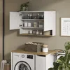 Hängeschrank Vicco Viktor Weiß/Artisan-Eiche 93.6 x 60 cm Produktbild-Vorschau 6