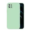 A light green phone case is shown from the back, with the phone screen visible on the right. Produktbild-Vorschau