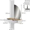 Vicco Schminktisch Melina, 100 cm mit LED-Spiegel und Produktbild-Vorschau 3