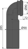Alcadrain Abflussbogen 90° Slim für Wand-WC, DN 90 × DN 90, Produktbild-Vorschau 2