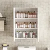 Badezimmerschrank Wandhängend Weiss 2-Türig Modern 3 Produktbild-Vorschau 10