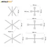 MetaloPro Pieds de table Spider, pieds de table en métal, Voir les images du produit 15