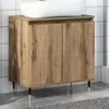 vidaXL Kúpeľňová skrinka Artisan dub 58x33x60 cm materiál Náhľad obrázku produktu 2