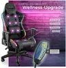 Herní kancelářská židle Tartaros, LED, masážní funkce Náhled obrázku produktu 6