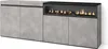 Sideboard, Highboard, 200x35x75cm, 4 Türen, Elektrokamin. Produktbild-Vorschau 1