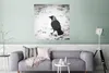 MuchoWow® Poster Eine Dohle im Schnee im Winter 75x75 cm - Produktbild-Vorschau 5