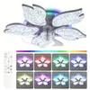 Leise Deckenventilator Kristall Deckenleuchte mit RGB Produktbild-Vorschau 10