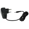 A black power adapter with a European plug and a coiled cable with a connector. Produktbild-Vorschau