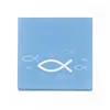 itenga Servietten Fisch HELLBLAU Weiß 30 x 30 cm 3-lagig 40 Produktbild-Vorschau 2