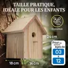 Eli® Kit de cabane à oiseaux en pin pour enfants comprenant Voir les images du produit 6