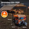 Extralink Générateur Essence GPL Gaz Naturel 5000 W Voir les images du produit 7