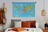 MuchoWow® Wandteppich Wandbehang Weltkarte Kinder - Modern Produktbild-Vorschau 4