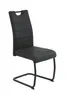 A single black dining chair with a cantilever base, shown against a white background. Produktbild-Vorschau