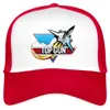Spreadshirt Top Gun Fighter Kampfjet Logo Trucker Cap, One Produktbild-Vorschau 1