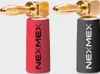 8x High End NEXMEX Winkel Bananenstecker Schrumpfschlauch Produktbild-Vorschau 2
