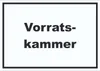 Vorratskammer Schild mit Text Pantry Reserve waagerecht A0 Produktbild-Vorschau 1