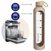 AquaFloow MotivateGlass Trinkflasche 1 L Glasflasche Beige Produktbild-Vorschau 3