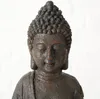 Boltze Buddha Figur mit Windlicht Statue aus Kunststoff, Produktbild-Vorschau 6