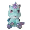 A plush toy unicorn sitting on a white background. Podgląd zdjęcia produktu