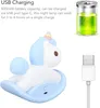 Süsses Nachtlicht Einhorn Wippe – Blau – USB aufladbar, Produktbild-Vorschau 6