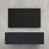 doporro Meuble TV Bas 100x40,2x30cm Armoire TV Gris Noir Voir les images du produit 1