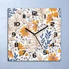 Wanduhr Echt-Glas-Küchenuhr Böhmische Blume Quarz Lautlos Produktbild-Vorschau 1