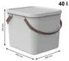 Rotho Albula Storage System 40L Wit Voir les images du produit 4