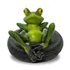 Teichdekorationen, Miniteich Deko Set Schwimmfrosch für Produktbild-Vorschau 1
