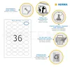 Étiquettes HERMA, format A4, blanches, ovales, 40,6 x 25,4 Voir les images du produit 10