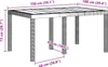A diagram showing the dimensions of a table. Anteprima dell’immagine prodotto
