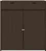 vidaXL Mobile da giardino marrone 105x55x113 cm in poly Anteprima dell’immagine prodotto 6