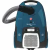 A blue and black Hoover Telios Extra Home vacuum cleaner is shown against a white background. Podgląd zdjęcia produktu