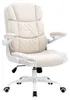 Bürostuhl Jasper Velvet Beige, ergonomische Rückenlehne, Produktbild-Vorschau 1