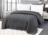 Tmavě šedý sametový přehoz na postel se vzorem ARROW VELVET Náhled obrázku produktu 1