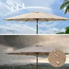 Sonnenschirm 3,5m rund creme Garten Balkon knickbar mit Produktbild-Vorschau 9