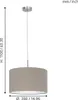 Lampada a sospensione rotonda Pasteri, diametro: 380 mm, Anteprima dell’immagine prodotto 4