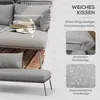 Outsunny Gartenmöbel-Set, Ecksofa & Beistelltisch, Produktbild-Vorschau 5