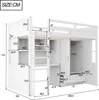 MODFU Kinderbett Hochbett 90x200 mit Leiter und Produktbild-Vorschau 7