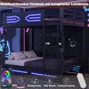 Merax Eisenbett Hochbett 140x200cm mit LED Beleuchtung und Produktbild-Vorschau 4