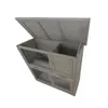 Kleintierstall aus Holz in Grau, ideal für Kaninchen Produktbild-Vorschau 3