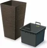 Set 2-teilig Kunststoff Blumenkübel Java B 34,5 cm H 66 cm Produktbild-Vorschau 1
