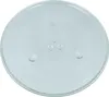 A clear, top-down view of a round glass microwave turntable plate on a white background. Náhľad obrázku produktu