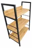 Regał loft industrialny 3 półki dąb sękowany czarny metal Podgląd zdjęcia produktu 7